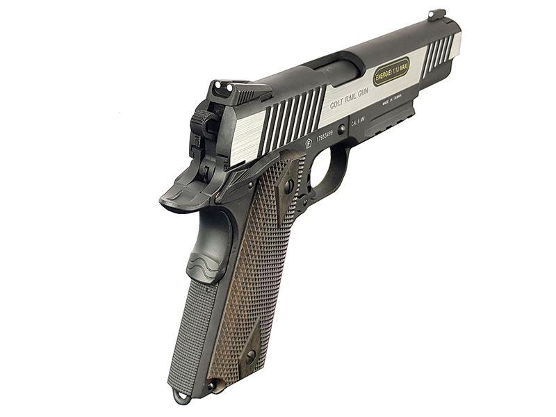Colt 1911 (Rail) Co2 Pistol Dual Tone (Black - Cybergun - 180525)