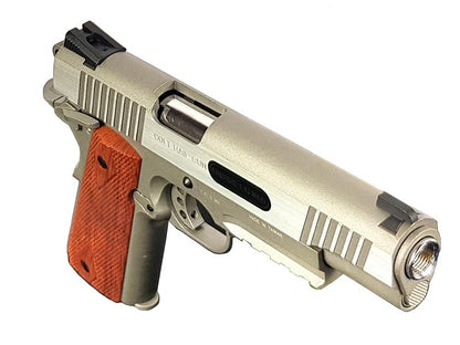 Colt 1911 (Rail) Co2 Blowback Pistol (Silver - Cybergun - 180530)