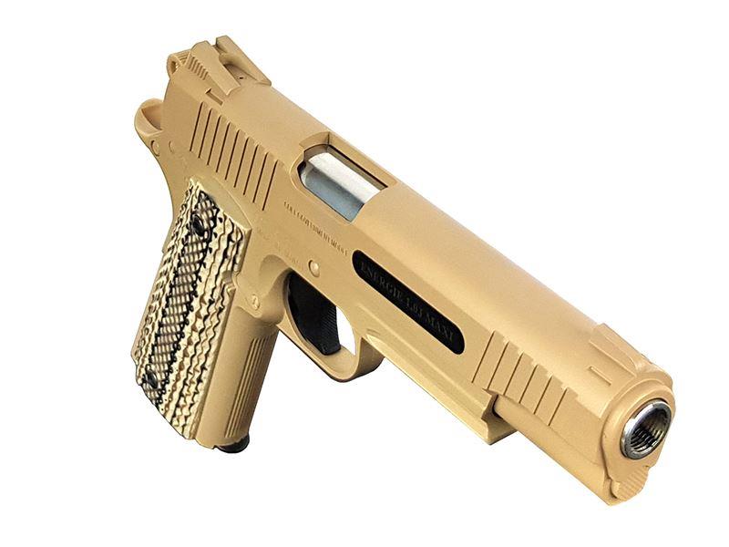 Colt M45A1 Co2 Pistol (Tan - Fixed Slide - Cybergun - 180313)