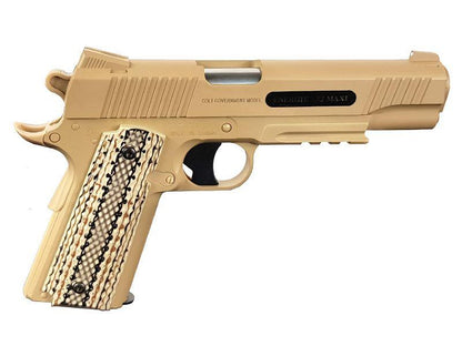 Colt M45A1 Co2 Pistol (Tan - Fixed Slide - Cybergun - 180313)