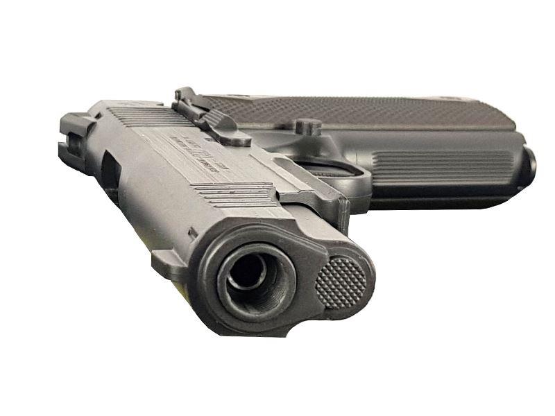 Colt 1911 (Rail) Co2 Pistol (Black - Fixed Metal Slide - Cybergun - 180314)