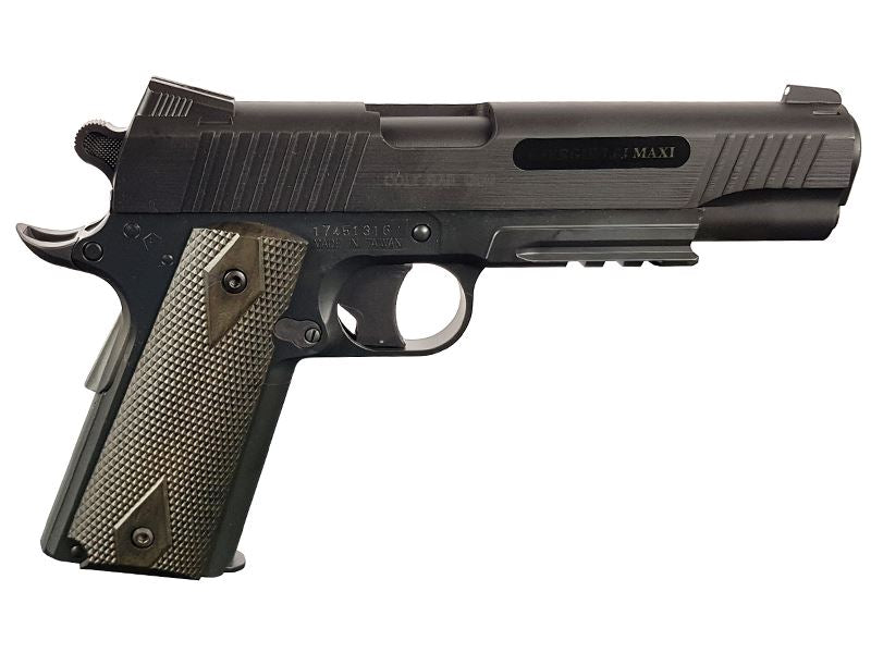 Colt 1911 (Rail) Co2 Pistol (Black - Fixed Metal Slide - Cybergun - 180314)