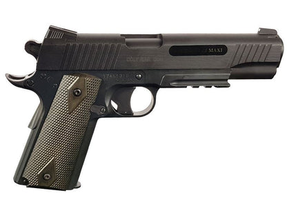 Colt 1911 (Rail) Co2 Pistol (Black - Fixed Metal Slide - Cybergun - 180314)