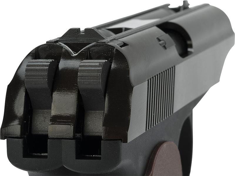 WE Double Barrel Makarov (Gas Blowback Pistol - Black)