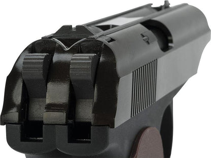 WE Double Barrel Makarov (Gas Blowback Pistol - Black)