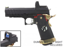 Armorer Works Custom Hi-Capa GBBP with RMR Plate (Full Black Slide - Black Frame - Gold Barrel - AW-HX2601)