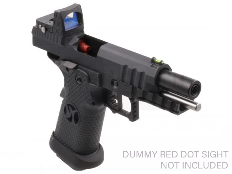 Armorer Works Custom Black Ace Hi-Capa GBBP with RMR Plate (Full Black Slide - Black Frame - Black Barrel - AW-HX2602)