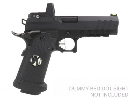 Armorer Works Custom Black Ace Hi-Capa GBBP with RMR Plate (Full Black Slide - Black Frame - Black Barrel - AW-HX2602)