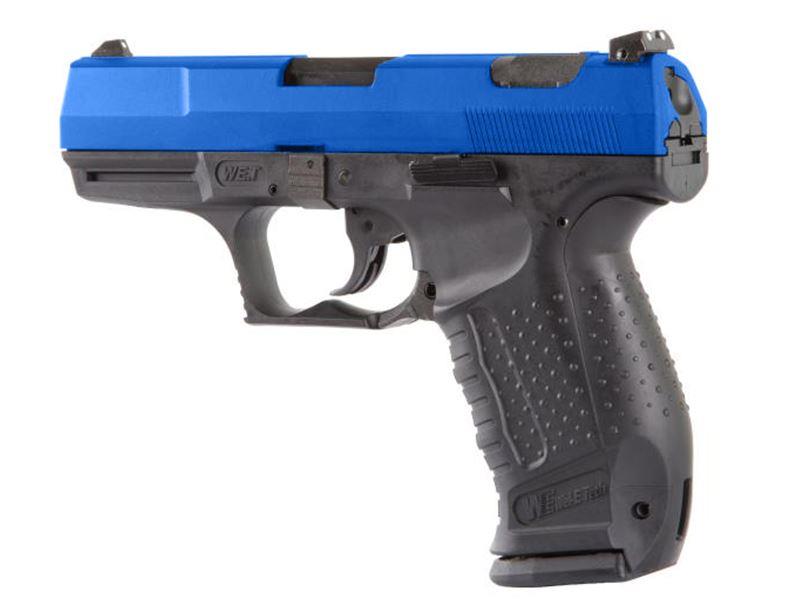 WE 'God of War' GBB Pistol (Metal Slide - Full Black - Blue)
