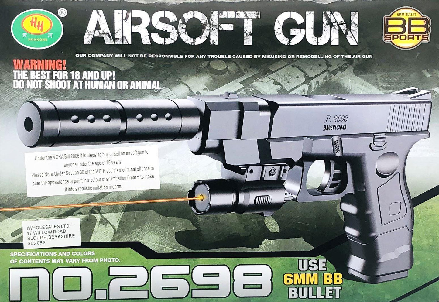 ACM P2698 Spring Pistol (Blue)