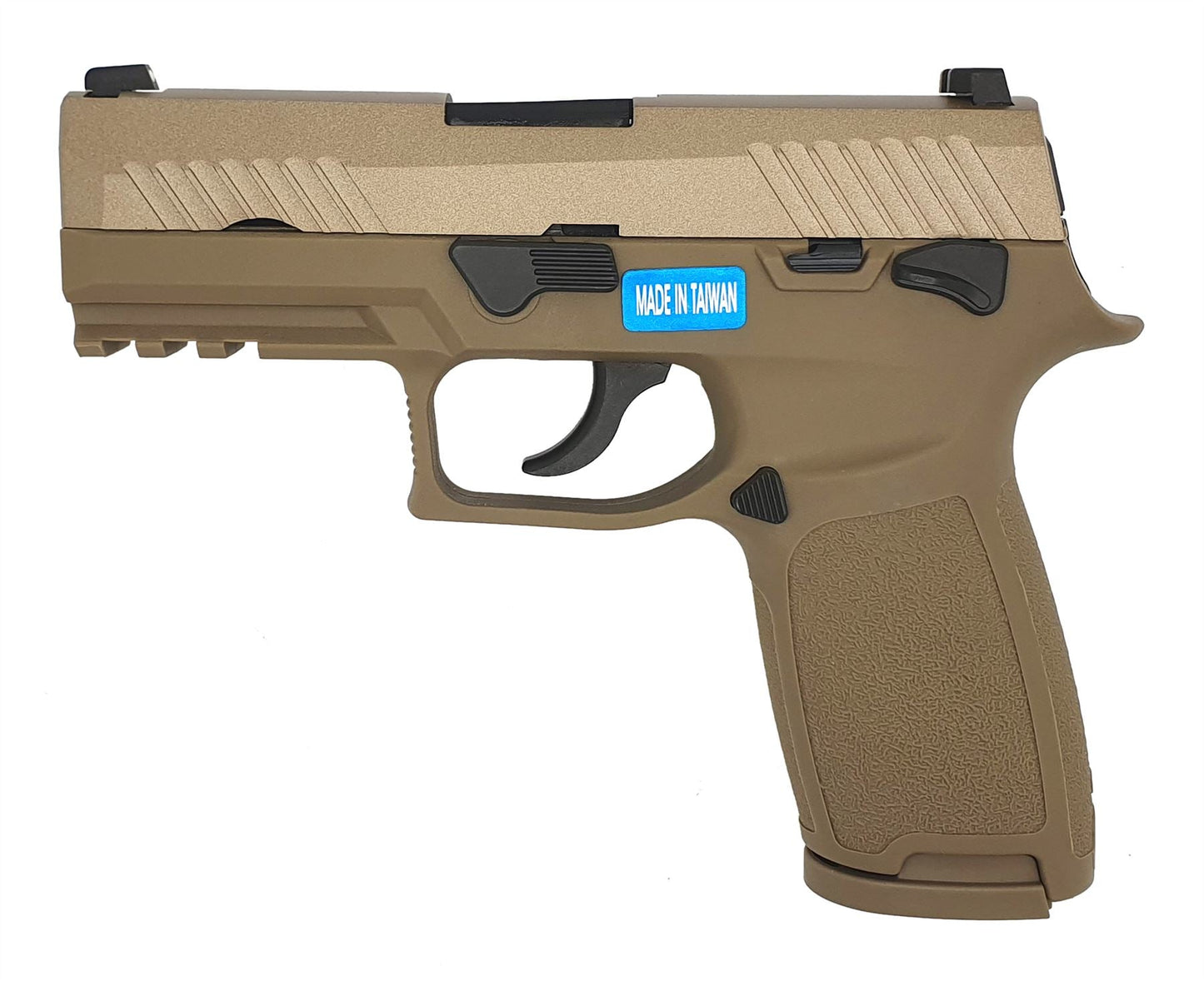 AEG F18 Gas Blowback Pistol (Tan)