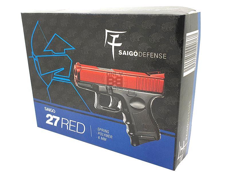 Saigo 27 Spring Action Pistol (Polymer - Red)