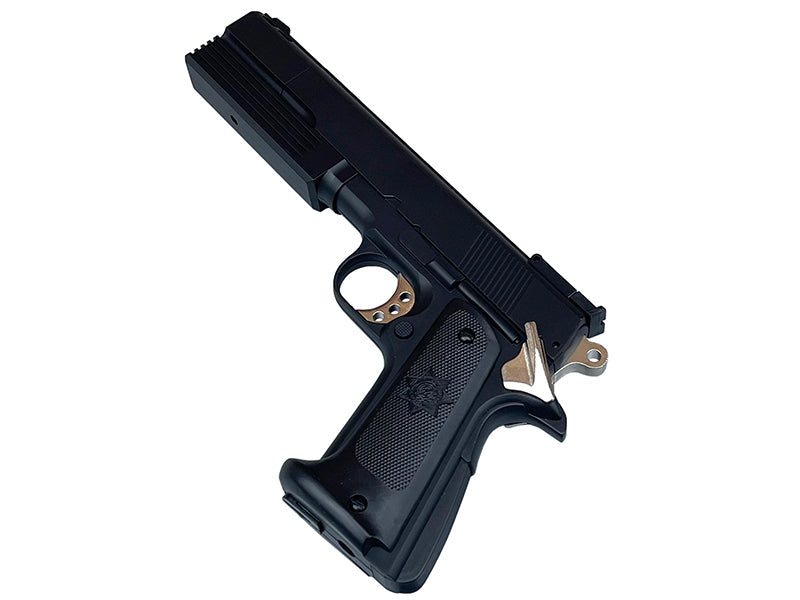 HFC 1911 Gas Pistol (With Front Compensator - Black - HG-125B)