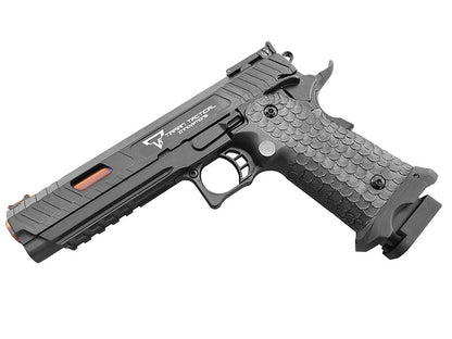 Jag Precision x Taran Tactical International Licensed JW3 Combat Master Gas Blowback Pistol (TTI - Full Metal - Black)