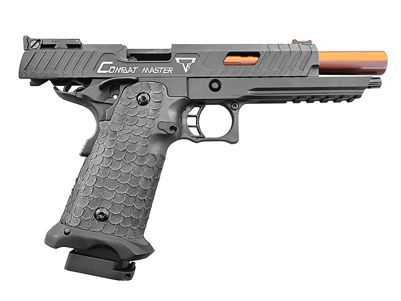 Jag Precision x Taran Tactical International Licensed JW3 Combat Master Gas Blowback Pistol (TTI - Full Metal - Black)