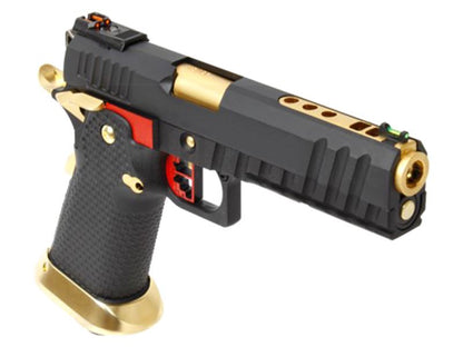 Armorer Works Custom Hi-Capa GBBP (Black Slide - Gold Barrel - Fully Auto. - AW-HX2032)