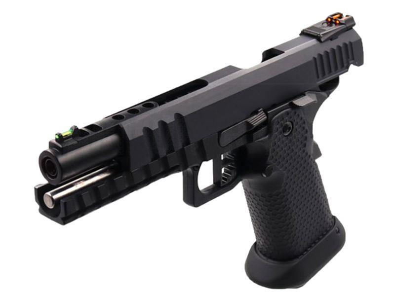Armorer Works Custom Black Ace Hi-Capa GBBP (Black Slide - Black Barrel -  AW-HX2033)