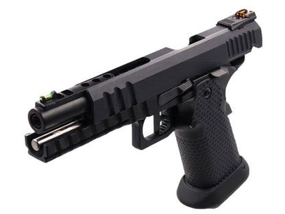 Armorer Works Custom Black Ace Hi-Capa GBBP (Black Slide - Black Barrel -  AW-HX2033)