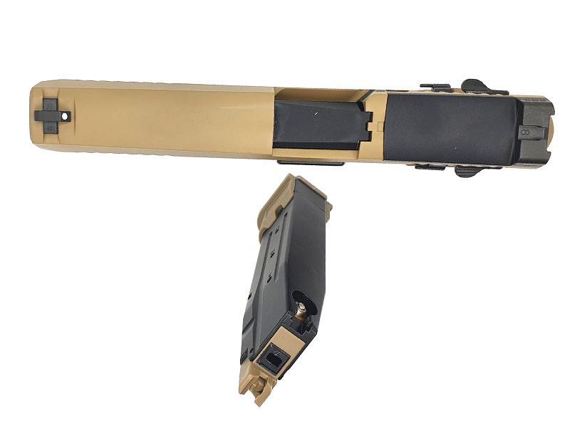 AEG F17 Gas Blowback Pistol (Tan)