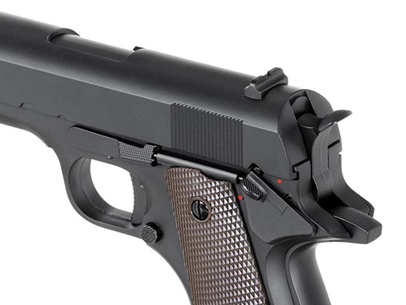 Cyma 1911 Mosfet AEP Pistol (Lipo Battery andh Charger Inc. - Black - CM123S)