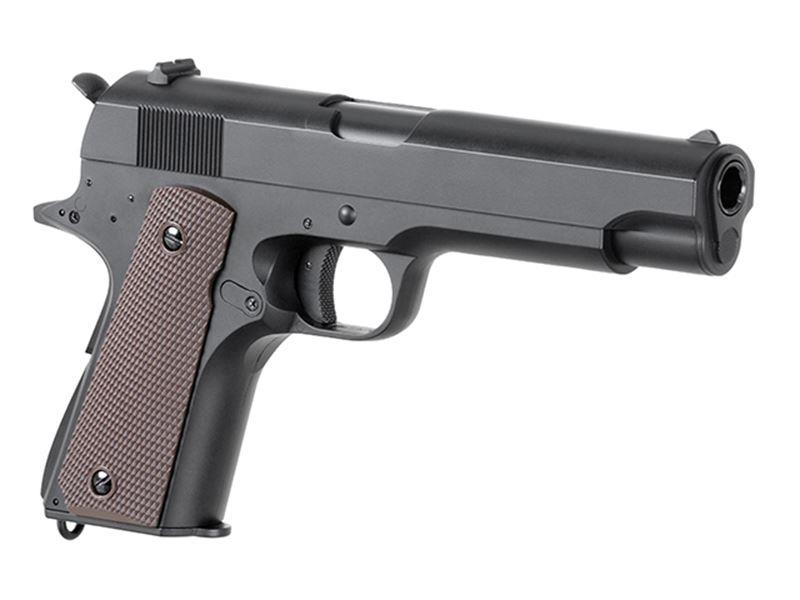 Cyma 1911 Mosfet AEP Pistol (Lipo Battery andh Charger Inc. - Black - CM123S)