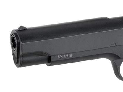 Cyma 1911 Mosfet AEP Pistol (Lipo Battery andh Charger Inc. - Black - CM123S)