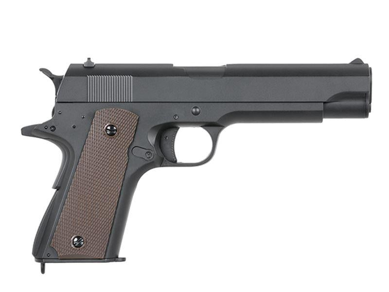 Cyma 1911 Mosfet AEP Pistol (Lipo Battery andh Charger Inc. - Black - CM123S)
