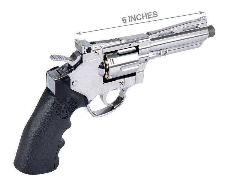 SRC 4.0" Titan Co2 Revolver (Full Metal - COR-802SX - Silver)