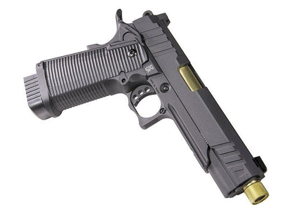 Secutor - LUDUS III - Hi-Capa 5.1 Custom Pistol (Gold Barrel - Co2 Powered - Gas Ready - Black)