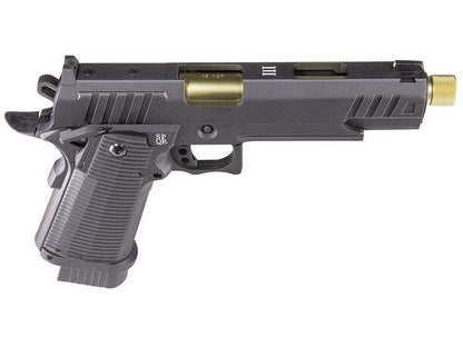 Secutor - LUDUS III - Hi-Capa 5.1 Custom Pistol (Gold Barrel - Co2 Powered - Gas Ready - Black)