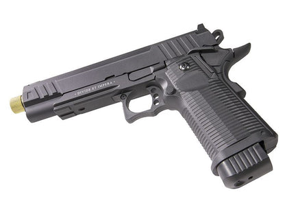 Secutor - LUDUS III - Hi-Capa 5.1 Custom Pistol (Gold Barrel - Co2 Powered - Gas Ready - Black)