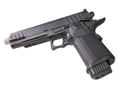 Secutor - LUDUS XI - Hi-Capa 5.1 Custom Pistol (Silver Barrel - Co2 Powered - Gas Ready - Black)
