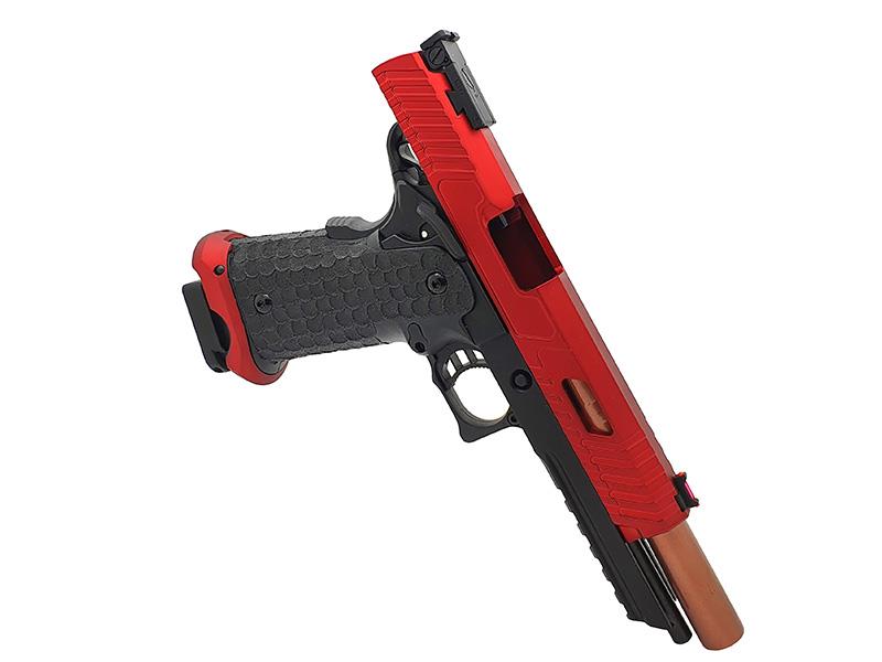 Army JW3 Baba Yaga Gas Blowback Pistol (Full Metal - Two-Tone Red - R601-RED)