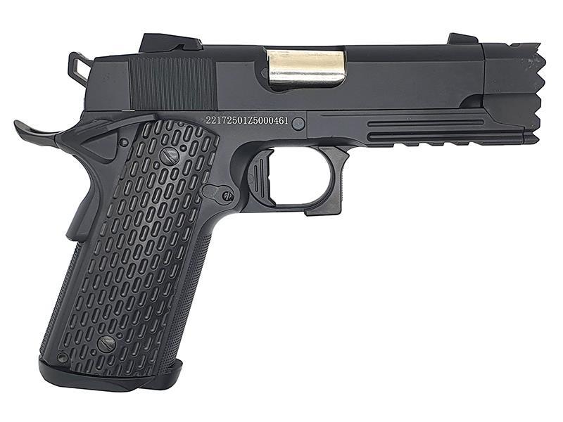 Golden Eagle Strike Warrior 1911 Gas Blowback Pistol (Metal - Black - 3305)