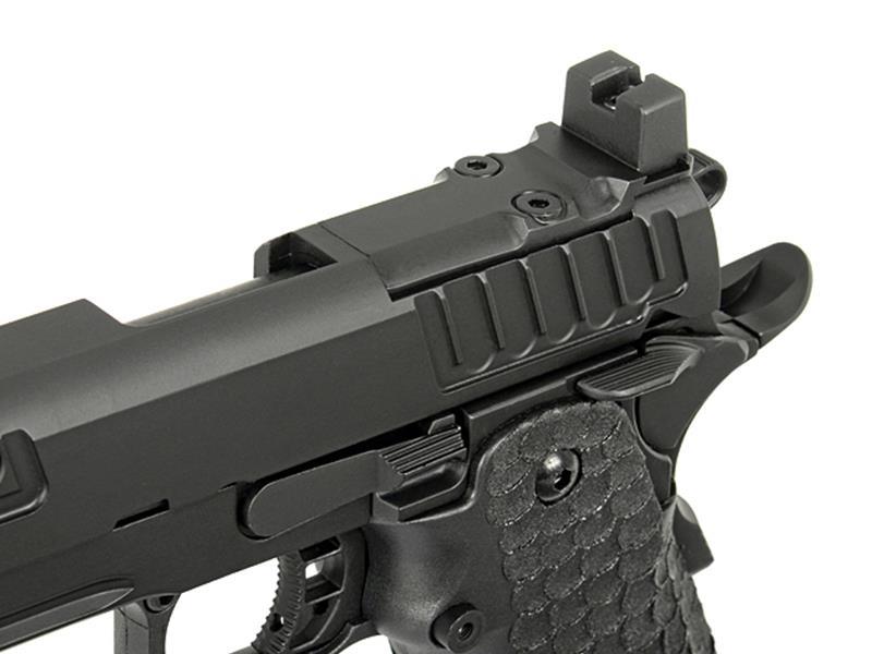 Army Custom Hi Cappa  Gas Blowback Pistol (R604 - Black)