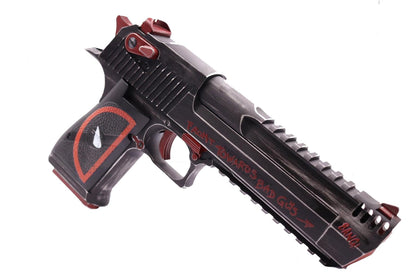 DP Custom x Magnum Research Inc. Desert Eagle 50AE GBBP (CG-DE0202 - Licensed by Cybergun - Made by WE - Black/Red)