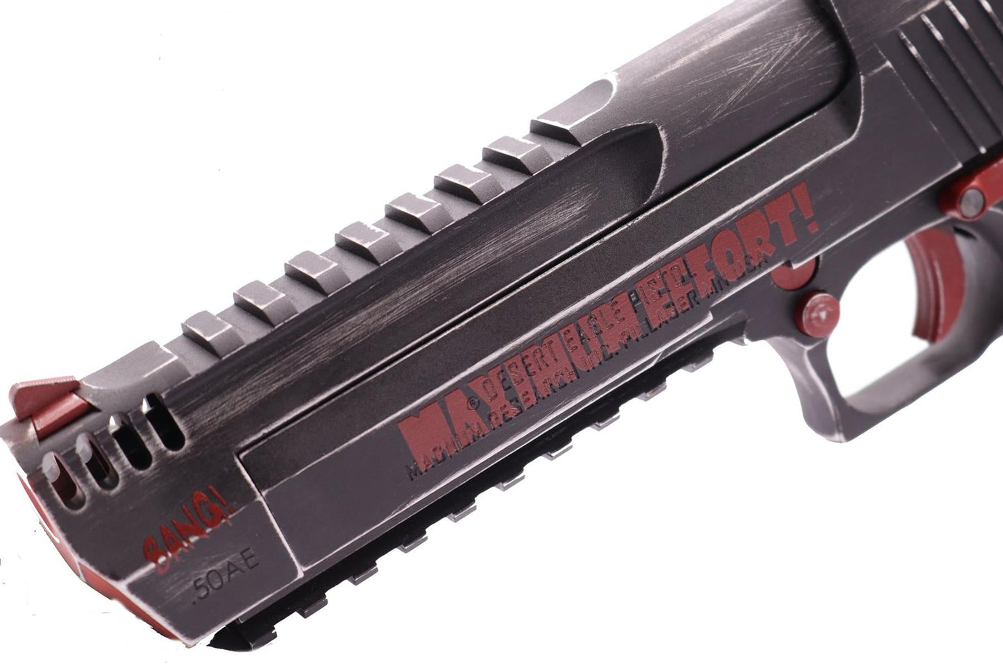 DP Custom x Magnum Research Inc. Desert Eagle 50AE GBBP (CG-DE0202 - Licensed by Cybergun - Made by WE - Black/Red)