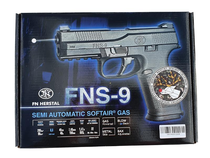 FN Herstal FNX-45 Tactical Gas Blowback Pistol (Rudolph Black - Cybergun - 200503)
