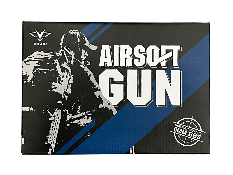 Vigor 17 Series Metal Spring Pistol with 6.5inch Sticky Target and 1000 0.12g BB Pellets (Blue)