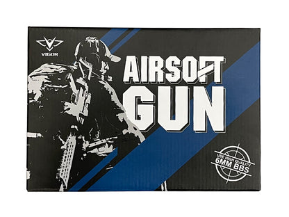 Vigor 17 Series Metal Spring Pistol with 6.5inch Sticky Target and 1000 0.12g BB Pellets (Blue)