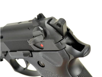 LS M9 Gas Blowback Pistol with Rail and Silencer (Black - GGB-9606T)