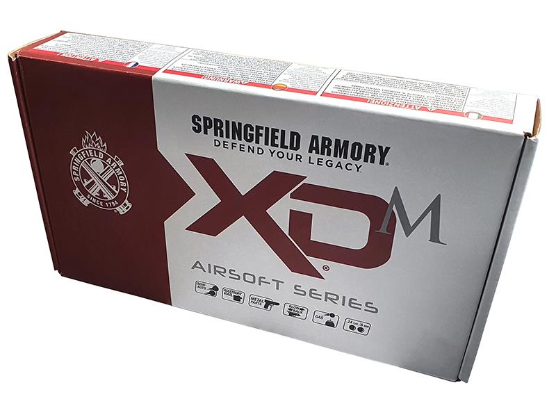 Springfield Armory XDM 3.8 Compact Gas Blowback Pistol (by WE - Black - SA-XDM38GBB6-B)