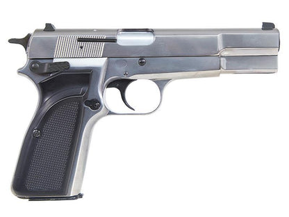 WE Hi-Power Browning MK3 Gas Blowback Pistol (Silver)