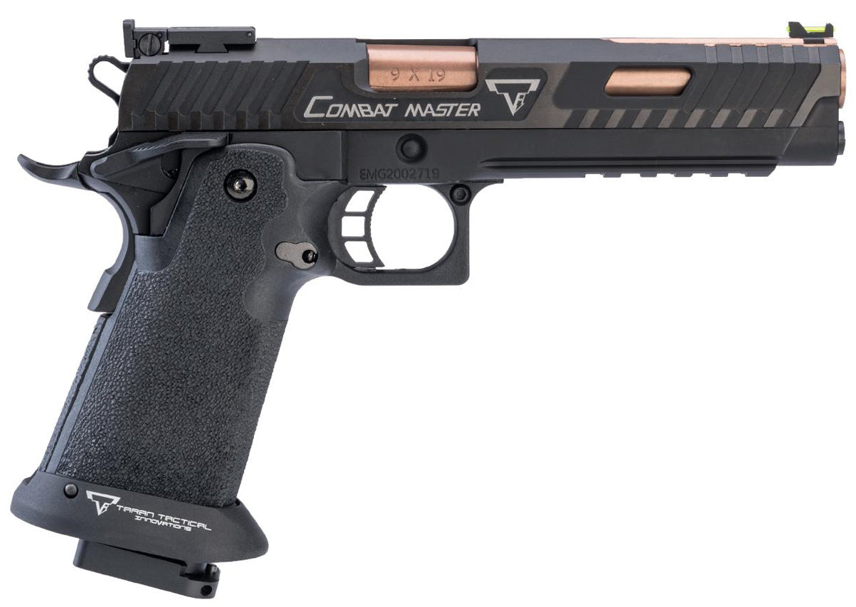 EMG x Armorer Works x Taran Tactical International Island Recon JW3 Combat Master GBBP (TTI - Full Metal - Black - TT-CM0200)