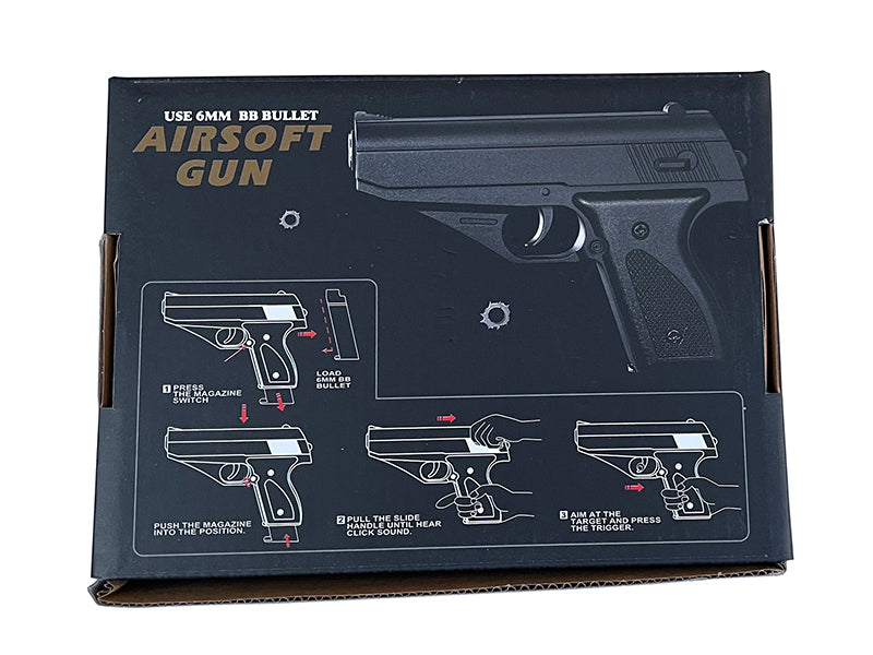 Vigor PPK Custom Spring Pistol (Full Metal - Gold - V7)