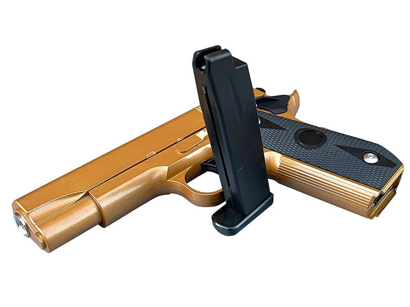 Vigor 5.1 Custom Spring Pistol (Full Metal - Gold - V9)