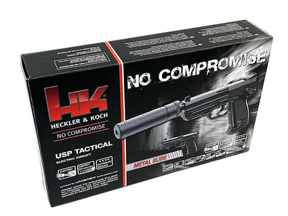 H&K USP Tactical AEP with Silencer (Umarex - Inc. Battery and Charger - Metal Slide - Black)