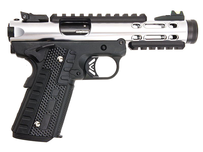WE Galaxy 1911 Gas Blowback Pistol (Black Frame - Silver Slide)