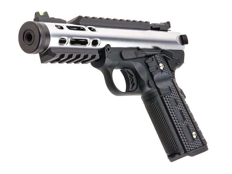 WE Galaxy 1911 Gas Blowback Pistol (Black Frame - Silver Slide)