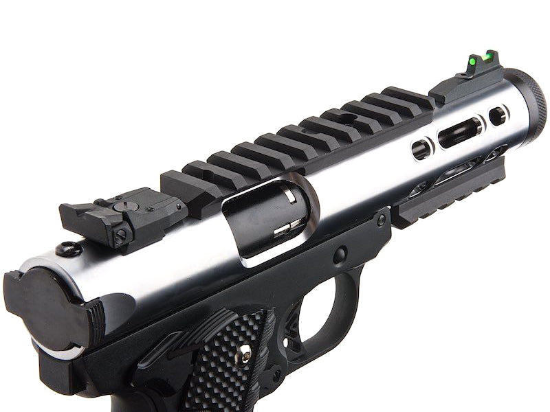 WE Galaxy 1911 Gas Blowback Pistol (Black Frame - Silver Slide)